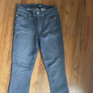 Paige gray denim skinny jeans sz 28